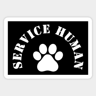 Service Human in Stencil Font Pocket Magnet